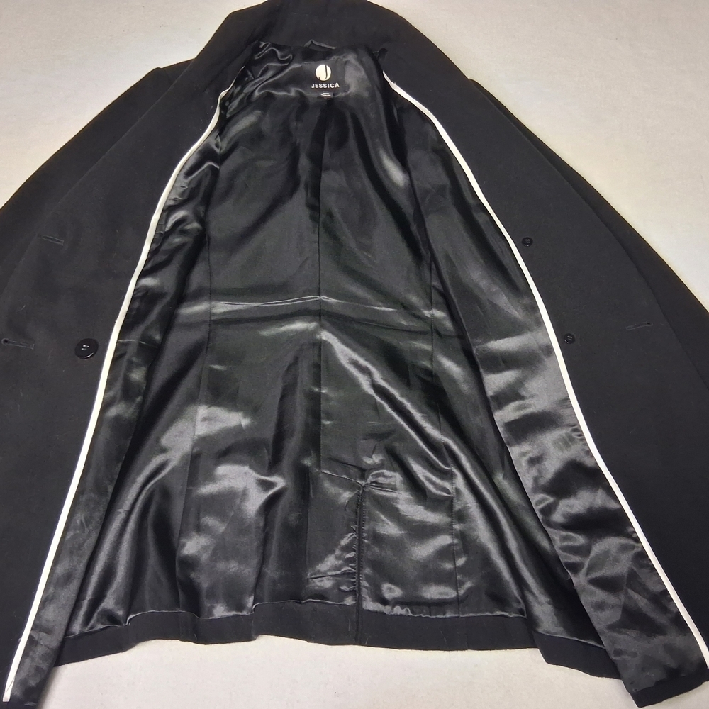 Jessica Black Pea Coat for Women - Picture 8 of 13